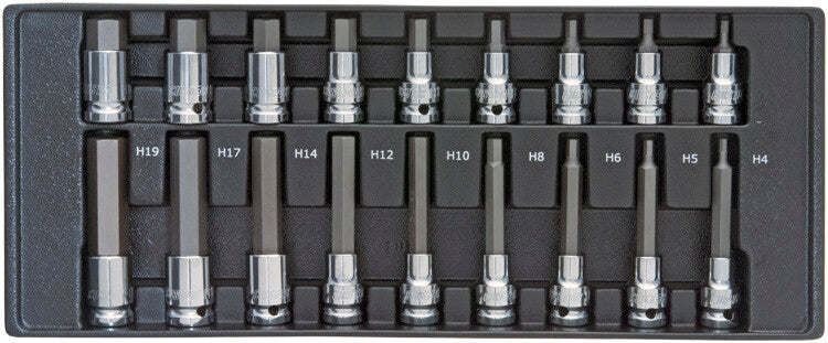 1/2" Steckschlüssel-Satz, 18-teilig, M-Modul