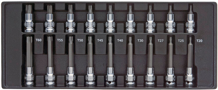 1/2" Torx-Steckschlüssel-Satz, 18-teilig, M-Modul