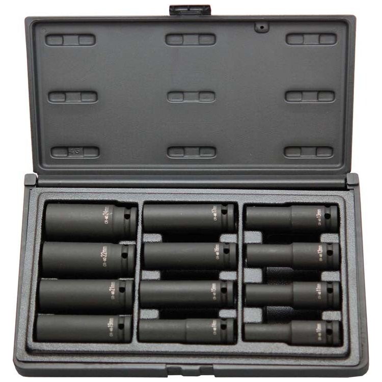 Steiner Airtools 1/2" Kraftschlüsselsatz lang, 12-teilig SK6926CM