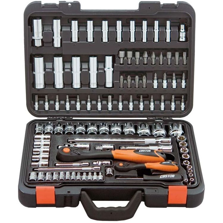 Custor 1/4"+1/2" Steckschlüssel-Satz, 98 Teile. CTK02498K