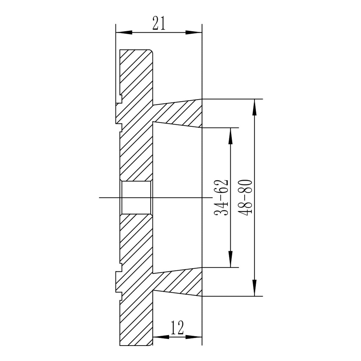 BERNARDO Zubehör Drechselmaschine – Modell Spannfutter-Set Premium M 95