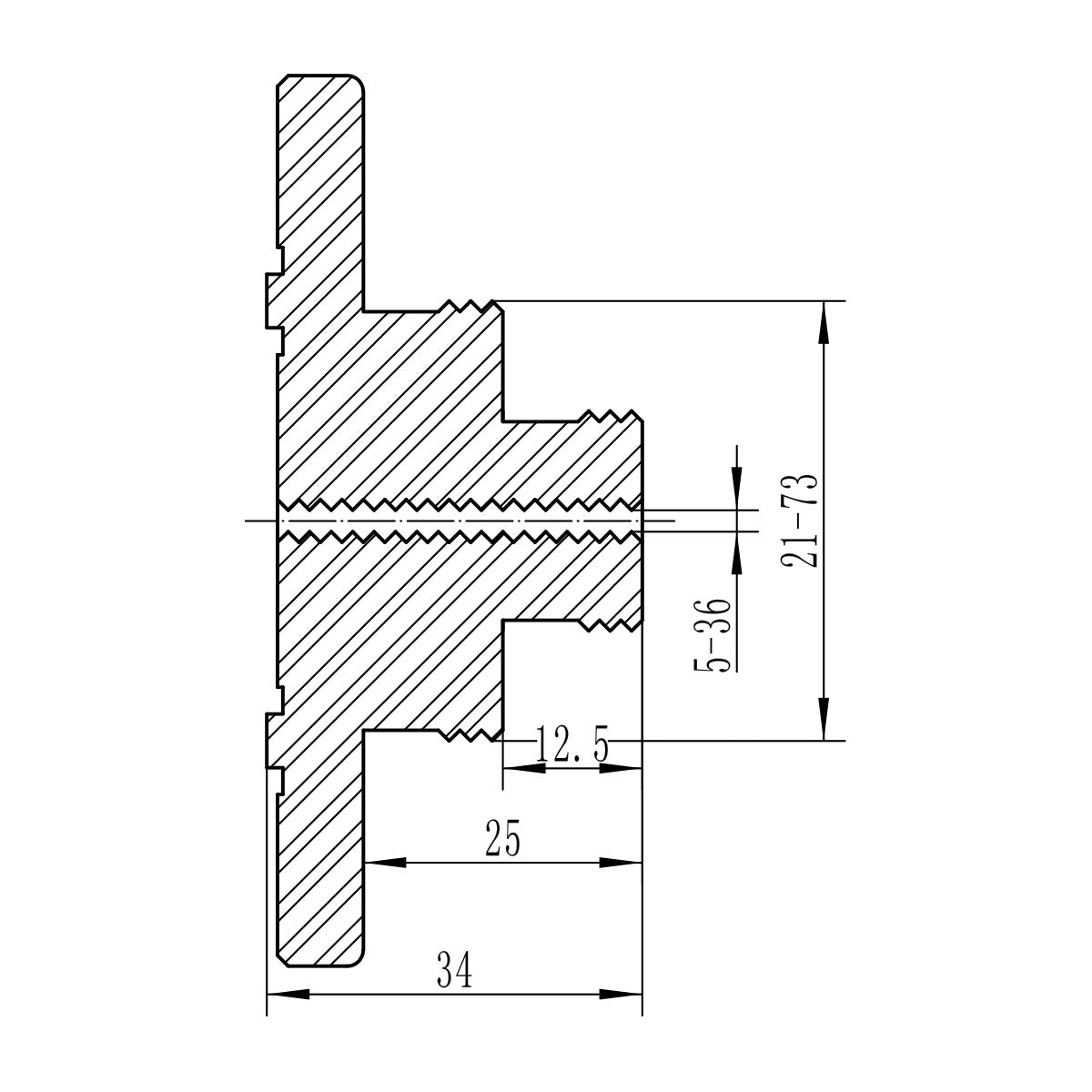 BERNARDO Zubehör Drechselmaschine – Modell Spannfutter-Set Premium M 95