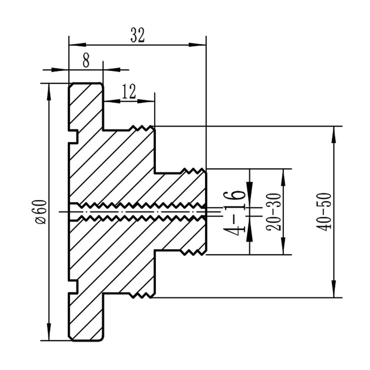 BERNARDO Zubehör Drechselmaschine – Modell Spannfutter-Set Premium M 70