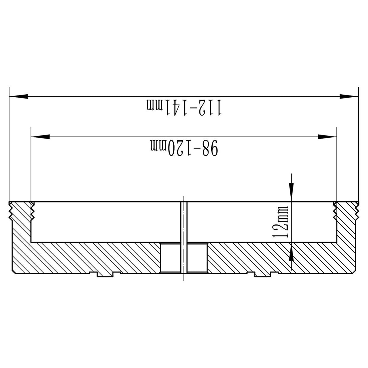 BERNARDO Spannfutter – Modell Weitspannzange geriffelt inne/auße f. Spannfutter M 115