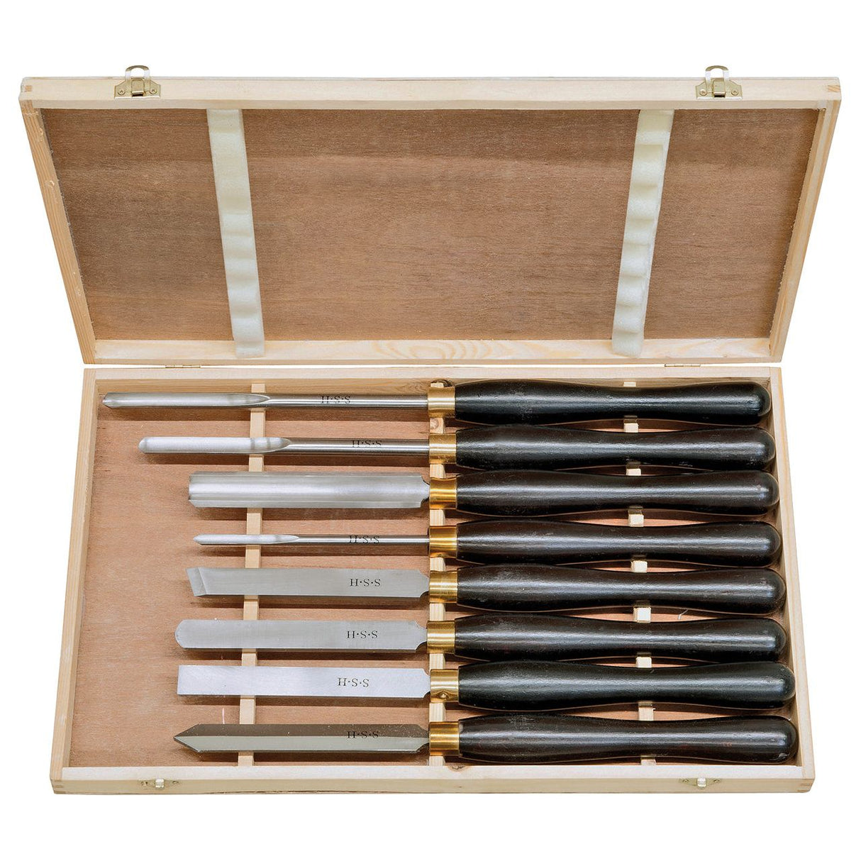 BERNARDO Drechselmesser – Modell Profi-Drechselmessersatz B, HSS, 8-tlg.