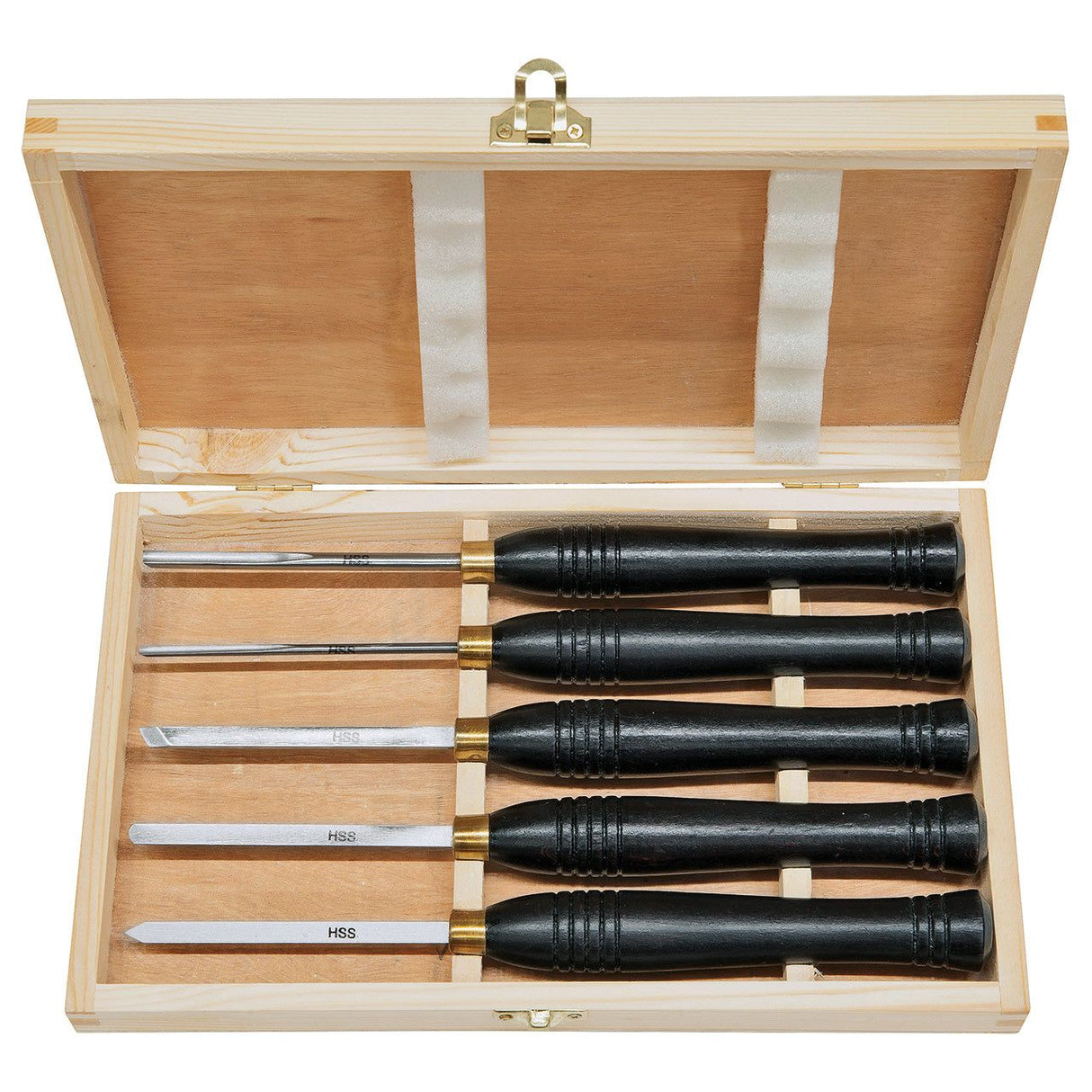 BERNARDO Drechselmesser – Modell Mini-Drechselmessersatz E, HSS, 5-tlg.