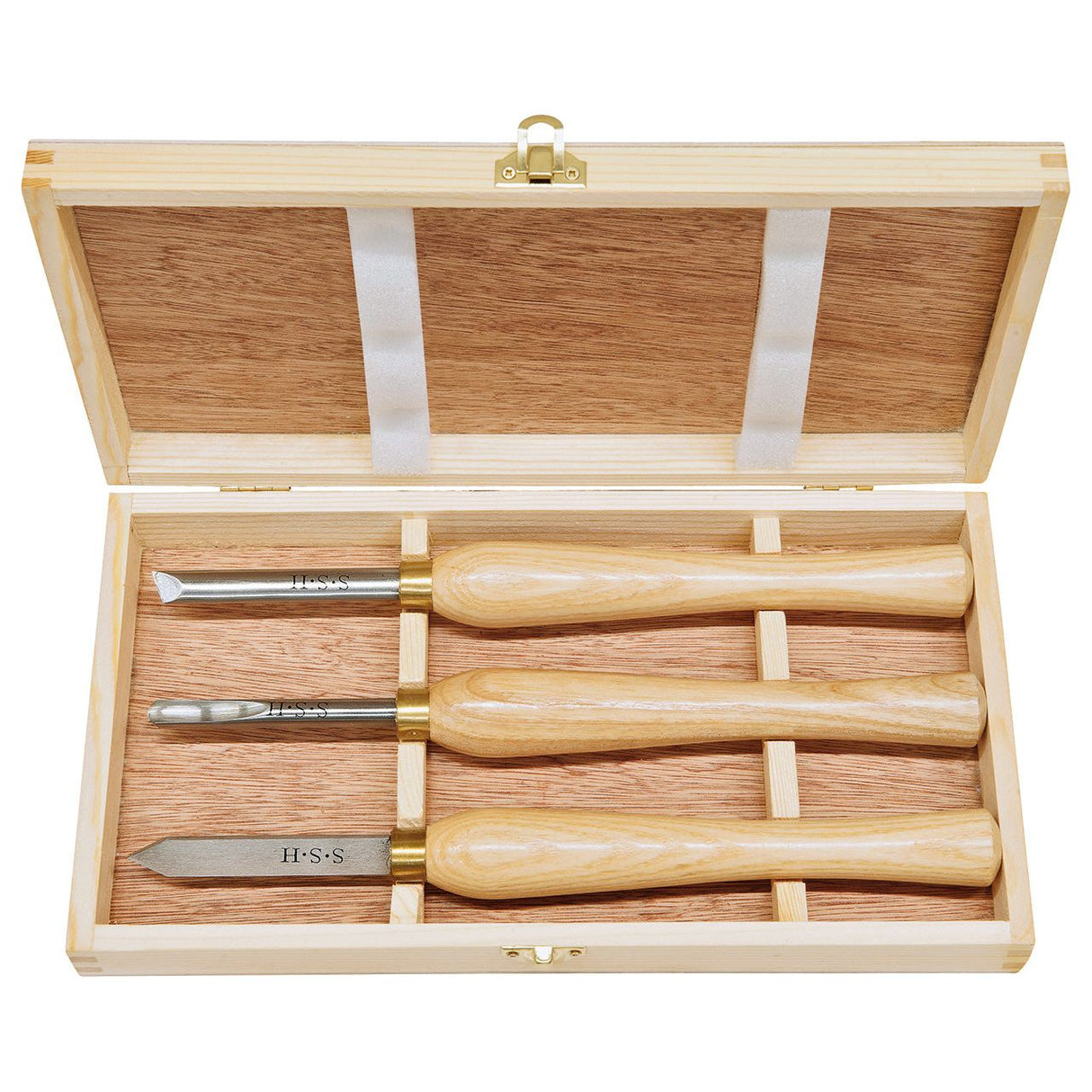 BERNARDO Drechselmesser – Modell Mini-Drechselmessersatz F, HSS, 3-tlg.