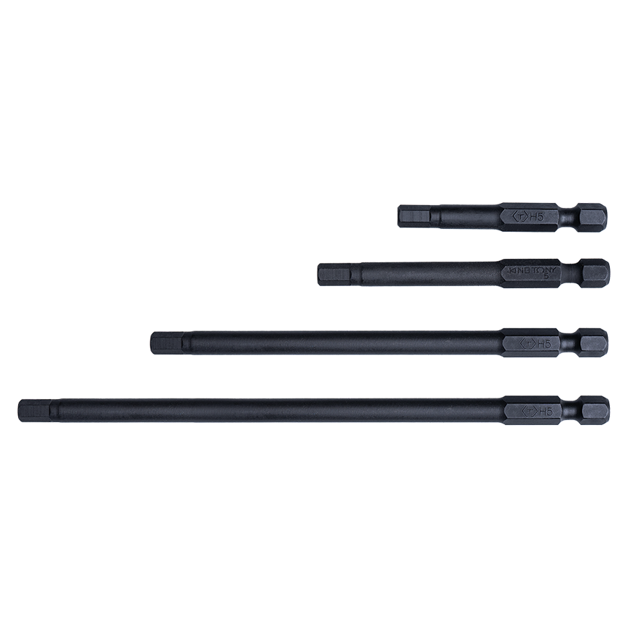KING TONY Profi-Werkzeuge - 1/4" 6-Kant Schraubdreher-Bit-Set - 6 tlg. 1004A6HQ