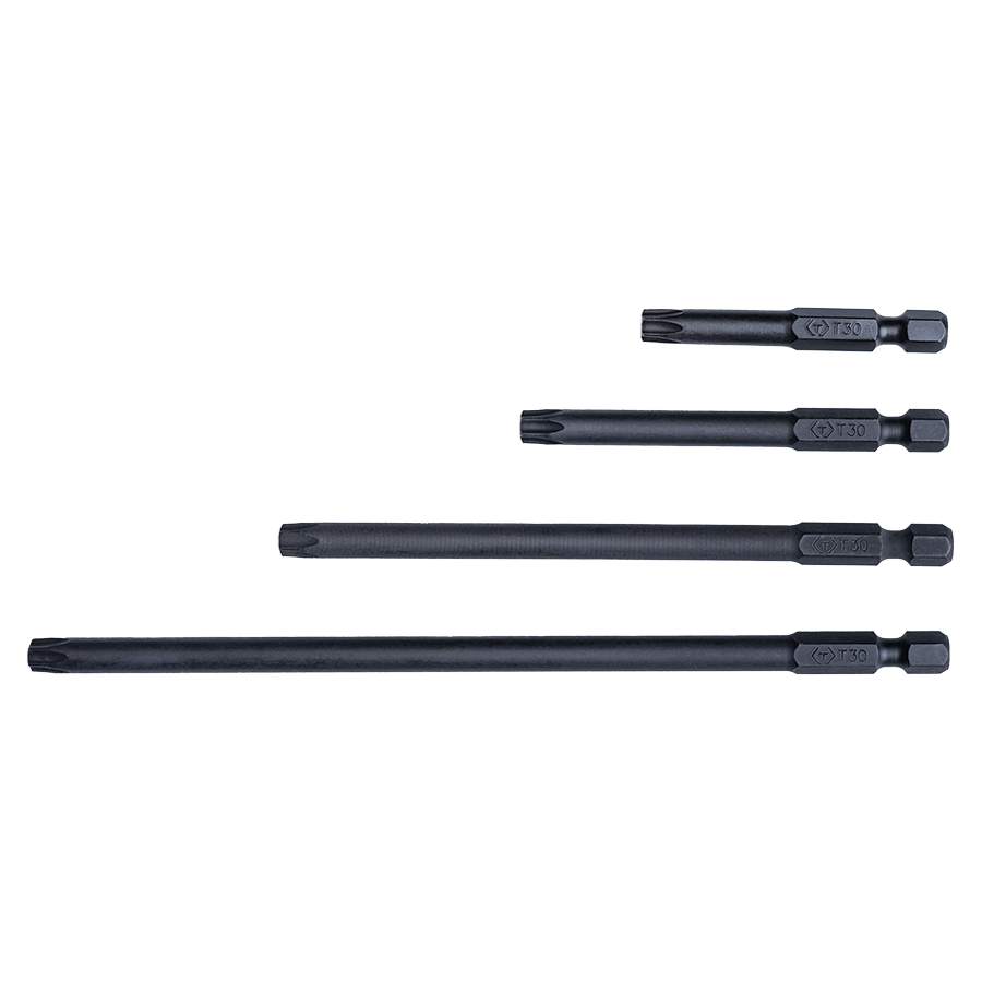 KING TONY Profi-Werkzeuge - 1/4" TORX Schraubdreher-Bit-Set - 6 tlg. L:150mm 1004D6TQ