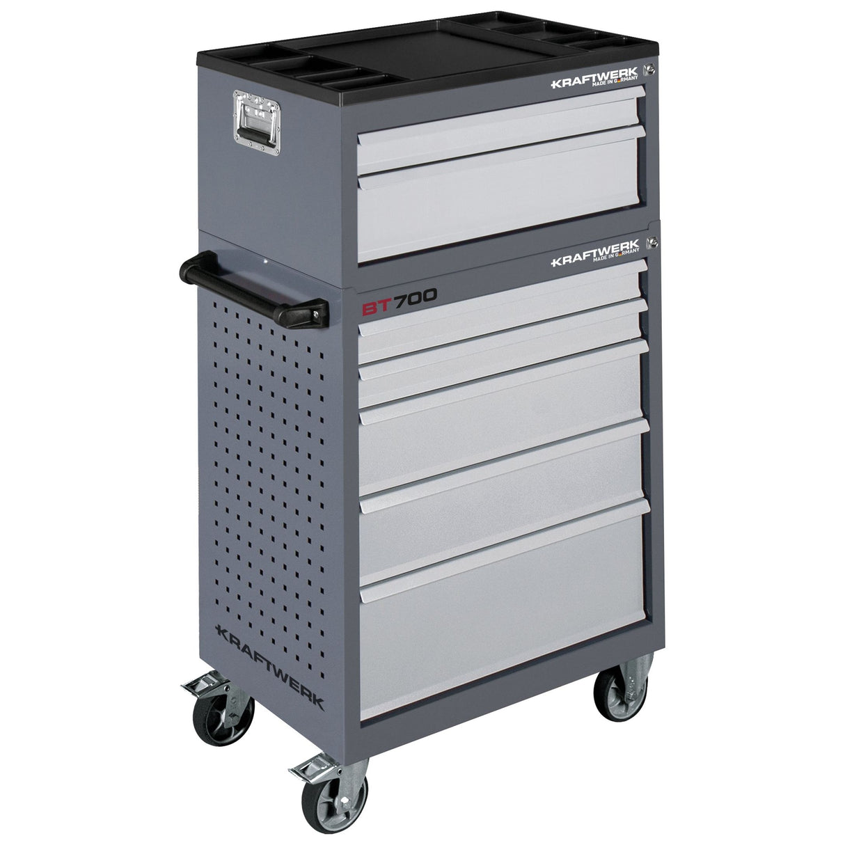 Kraftwerk Werkstattwagen „Made in Germany“ Modell BASIC LINE BT700, 5 Schubladen, leer