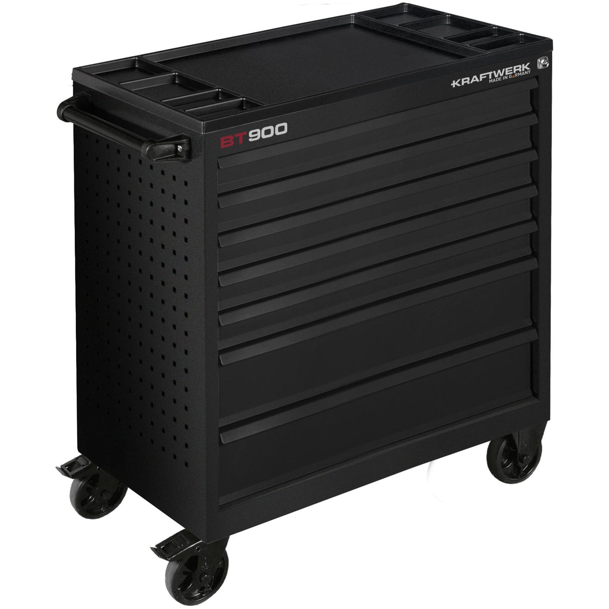 Kraftwerk Werkstattwagen „Made in Germany" Modell BASIC LINE Black Edition BT900s, 7 Schubladen, leer