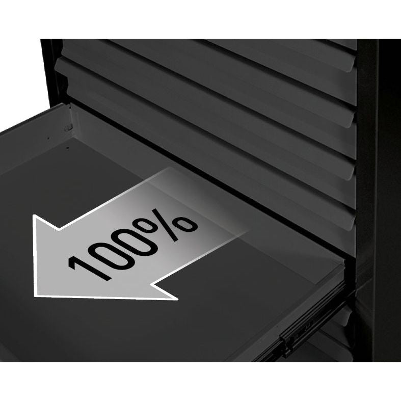 Kraftwerk Werkstattwagen „Made in Germany" Modell BASIC LINE Black Edition BT900s, 7 Schubladen, leer