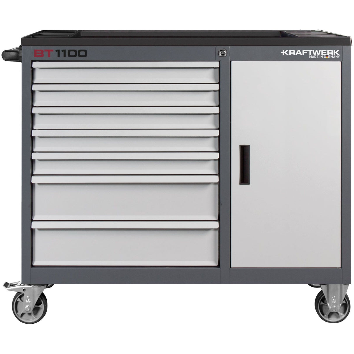 Kraftwerk Werkstattwagen bestückt - Werkstattwagen „Made in Germany" Modell BASIC LINE BT1100, 7 Schubladen + 1 Schrank, leer