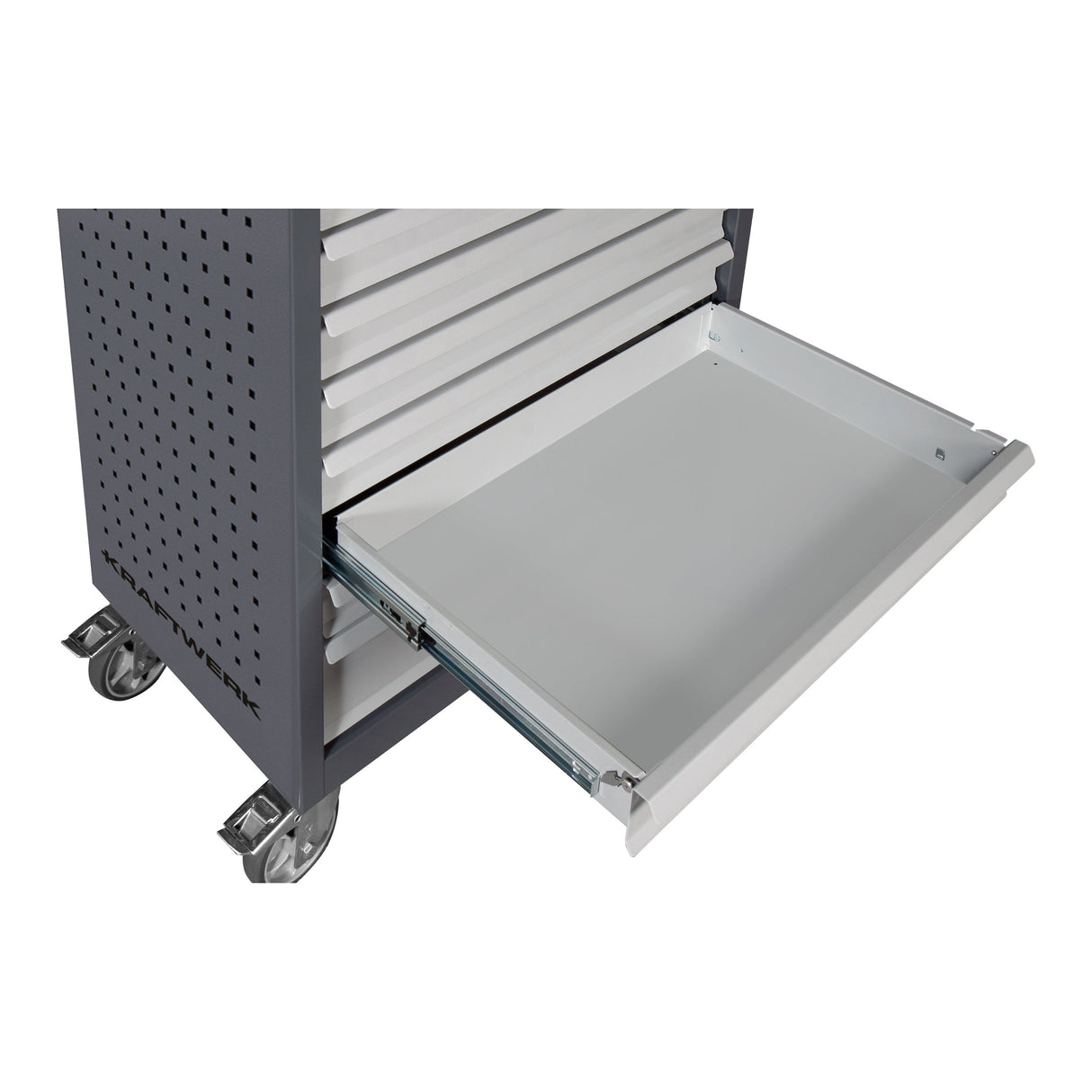 Kraftwerk Werkstattwagen bestückt - Werkstattwagen „Made in Germany" Modell BASIC LINE BT1100, 7 Schubladen + 1 Schrank, leer