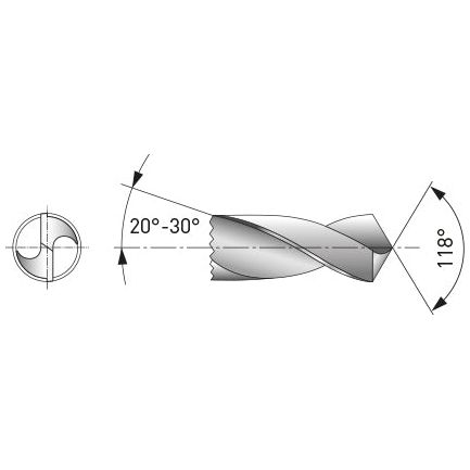 KRAFTWERK Spiralbohrer HSS-R DIN 338 Typ N 10.0 mm - KW-10100