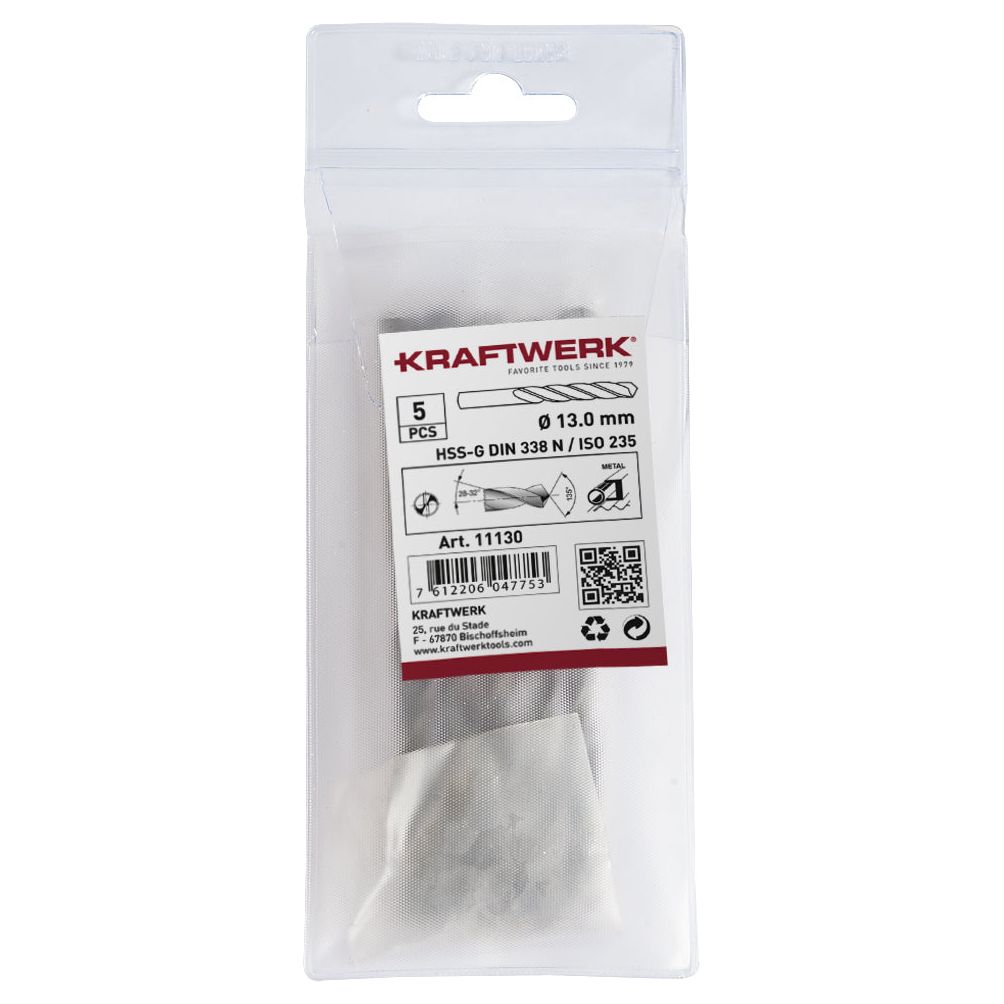 Kraftwerk Spiralbohrer HSS-R DIN 338 Typ N 11.5 mm