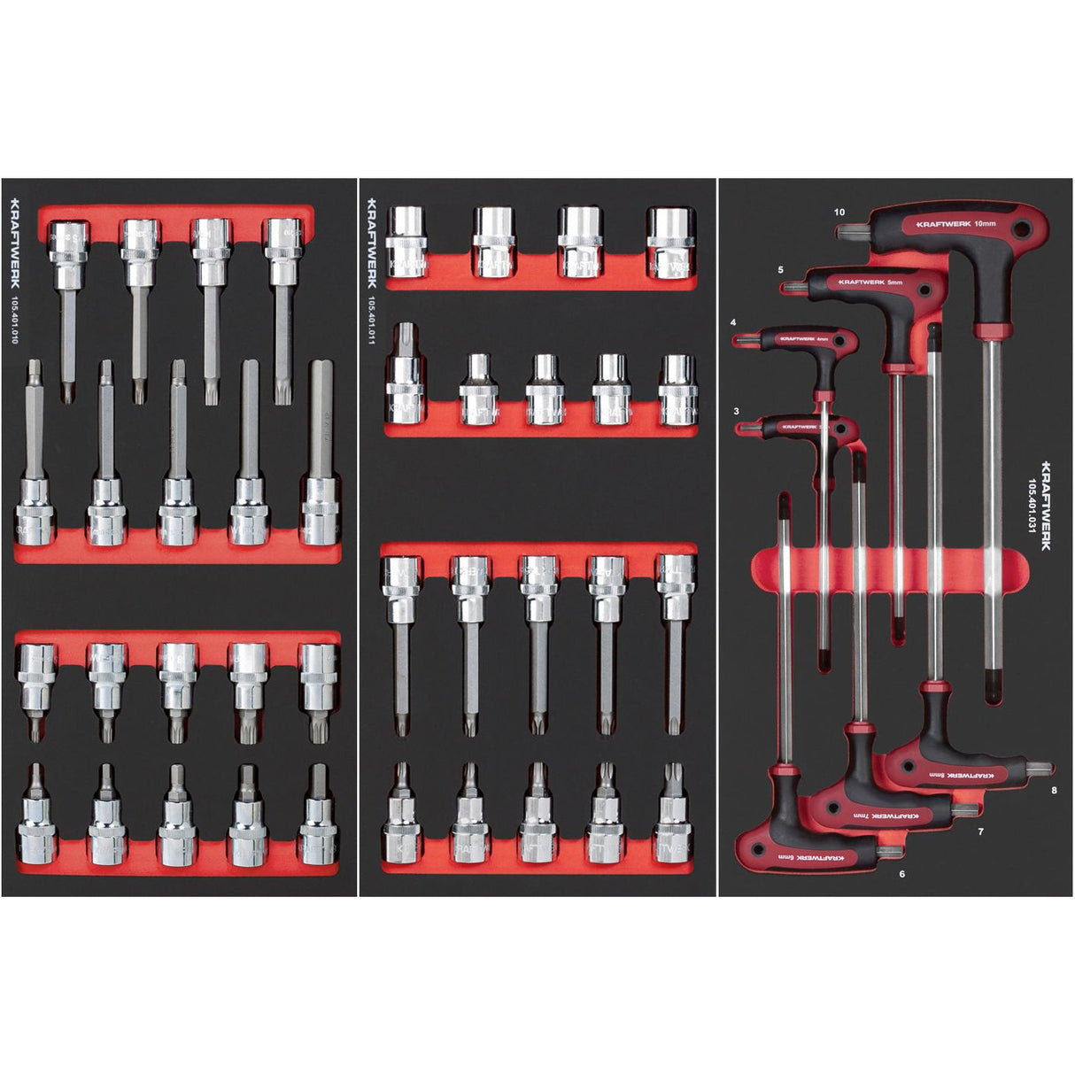 Kraftwerk Werkstattwagen bestückt „Made in Germany" BT700 Profi Werkstattwagen mit Werkzeug bestückt, 7 Schubladen, PRO, 278-tlg.