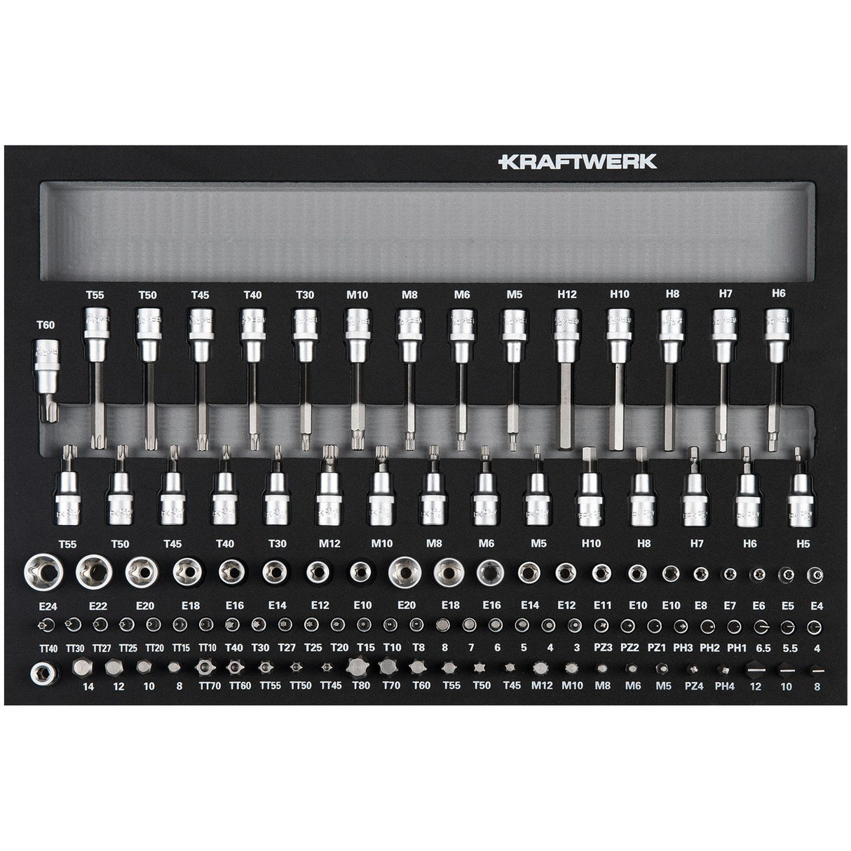 Kraftwerk Werkstattwagen bestückt „Made in Germany" BT700 Profi Werkstattwagen mit Werkzeug bestückt, 8 Schubladen, BASIC, 351-tlg.