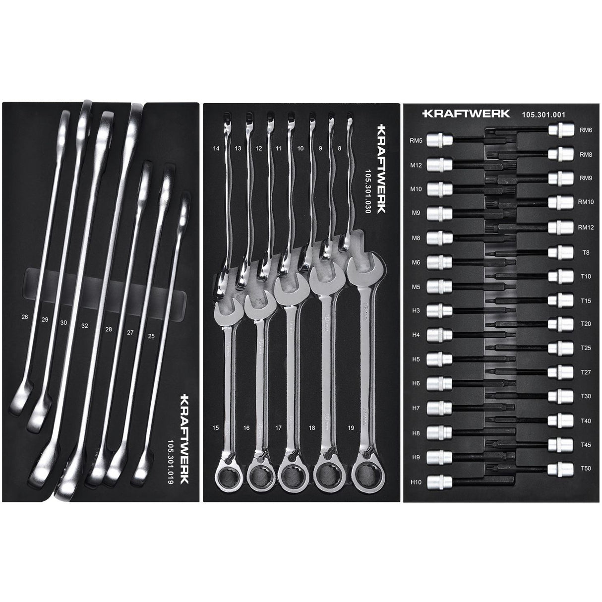 Kraftwerk Werkstattwagen bestückt „Made in Germany" BT700 Profi Werkstattwagen mit Werkzeug bestückt, 8 Schubladen, BASIC, 351-tlg.