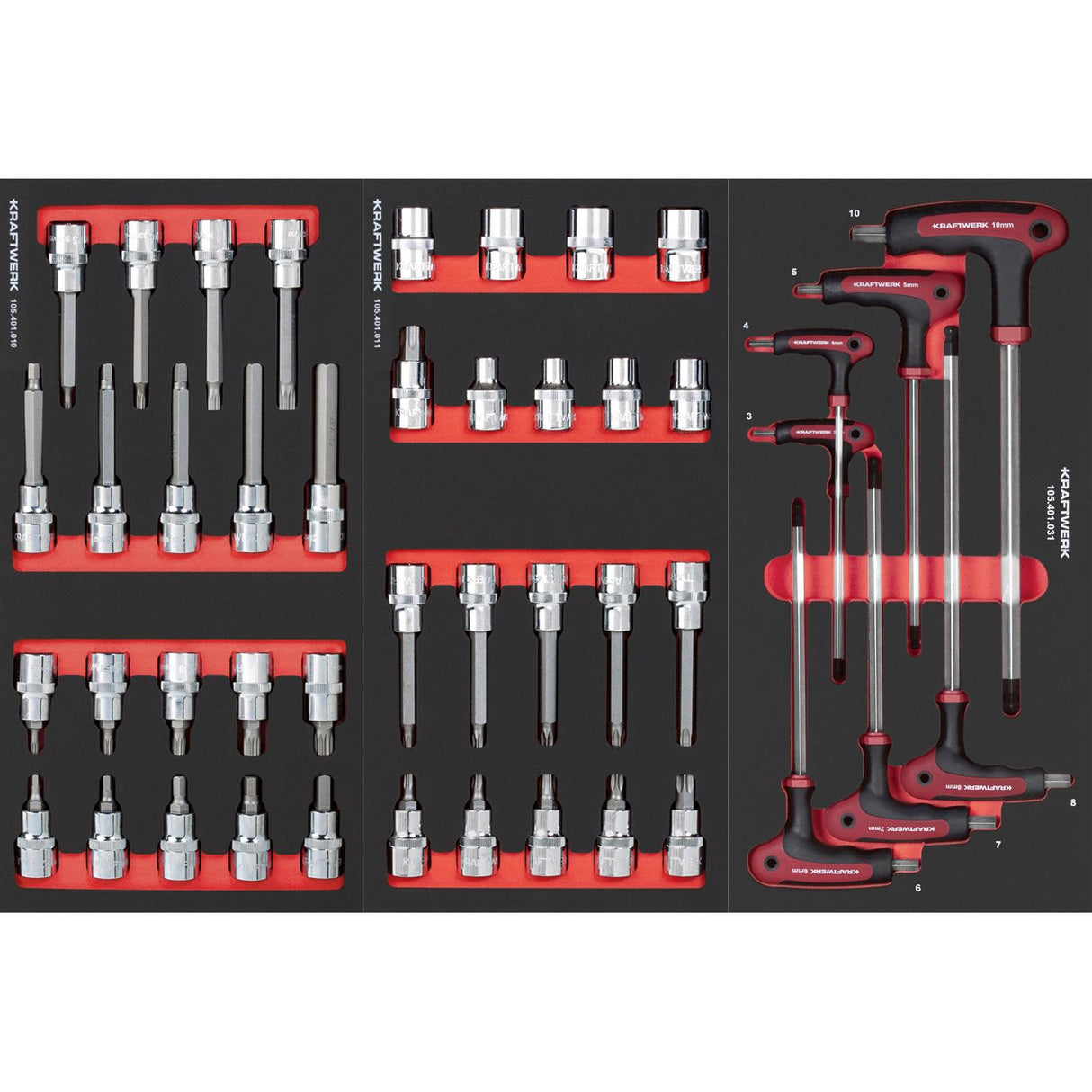 Kraftwerk Werkstattwagen bestückt „Made in Germany" BT700 Profi Werkstattwagen mit Werkzeug bestückt, 8 Schubladen, PRO, 296-tlg.