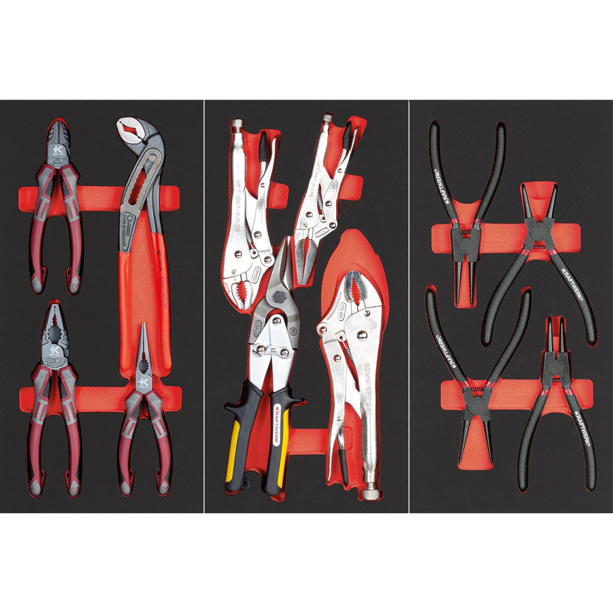 Kraftwerk Werkstattwagen bestückt „Made in Germany" BT700 Profi Werkstattwagen mit Werkzeug bestückt, 8 Schubladen, PRO, 296-tlg.