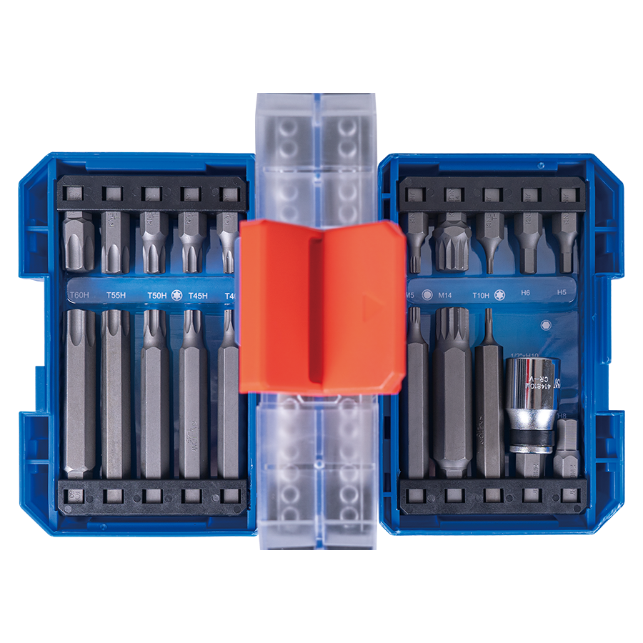 KING TONY Profi-Werkzeuge - Bit-Koffer - 41 tlg. extra kompakt 1041CQ02EB