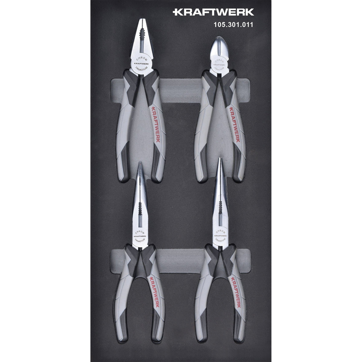 Kraftwerk BASIC LINE Zangensatz, EVA-Einlage, 20 x 40 cm, 4-tlg