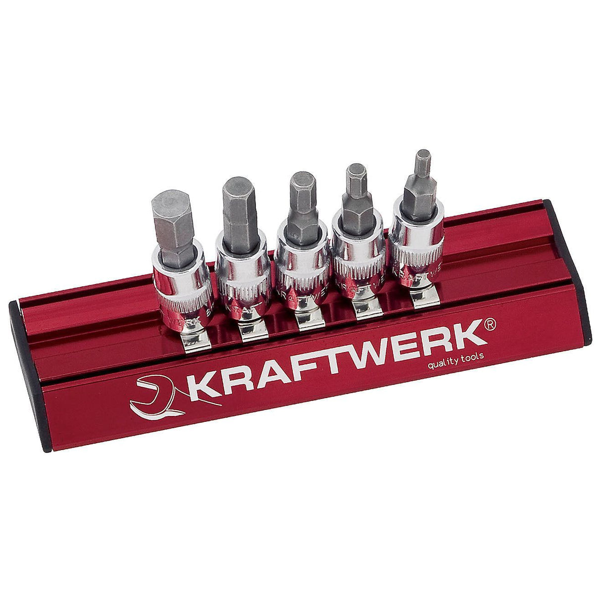 Kraftwerk PRO LINE MAGALU 1/8" - 1/4" Schraubendreher-Steckschlüsseleinsatz Innen Sechskant Set, 5-tlg