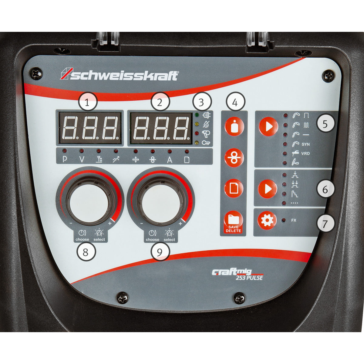 Schweisskraft CRAFT-MIG Impuls-Schutzgasschweißgerät 253 Pulse - Art. 1072253