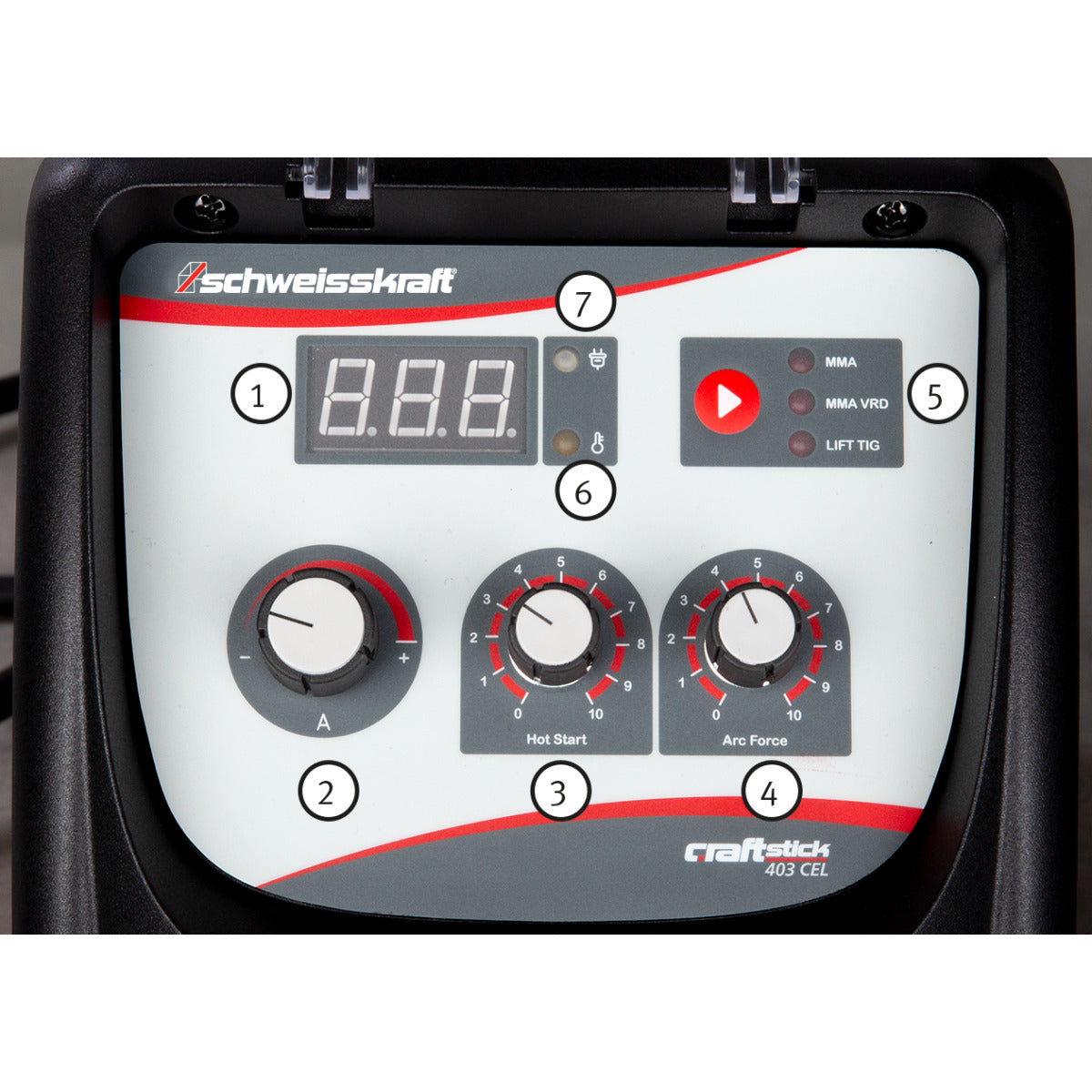 Schweisskraft Elektrodeninverter CRAFT-STICK 403 CEL – Ausführung 1 - SM-1073403