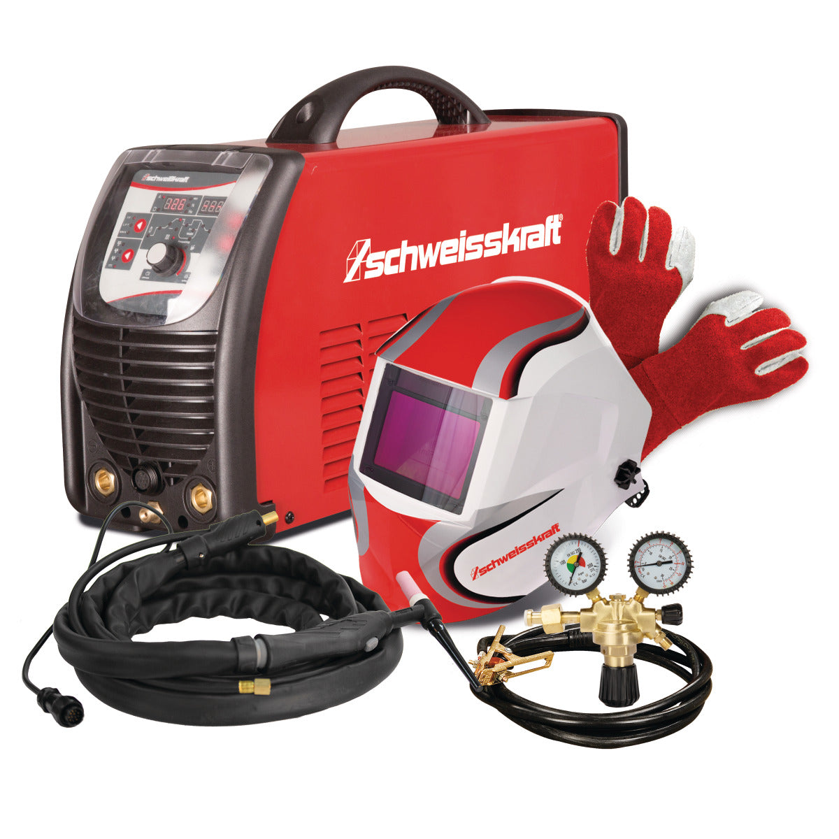 Schweisskraft Tragbarer WIG AC/DC Inverter CRAFT-TIG 201 P PULSE Set – Modell 1 - SM-1074202SET
