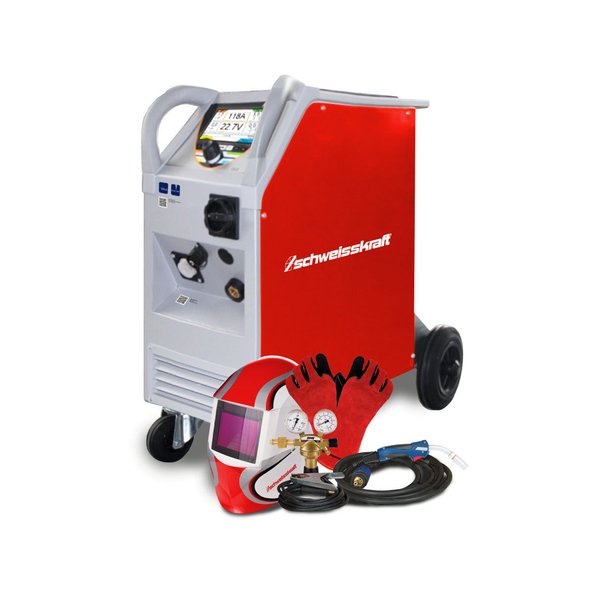 Schweisskraft MIG/MAG Inverter-Schweißgerät PRO-MIG.ARC 251 SET – Modell 1 - SM-1080625SET