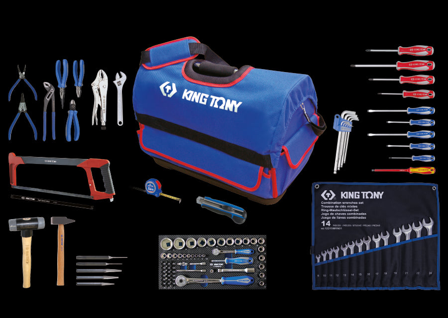 KING TONY Profi-Werkzeuge - Werkzeugsortiment - Allgemeine Mechanikarbeiten - 116 tlg. 903116MR1