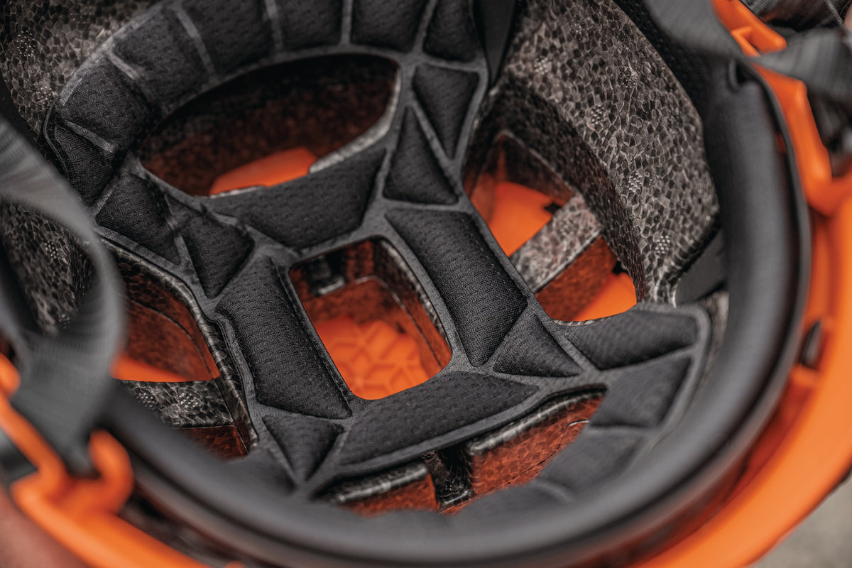 ABUS Industriekletterhelm Spector blaze red – ABS-Außenschale, EPS-Innenschale, EN 397