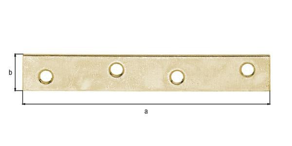 GAH Flachverbinder Stahl sendzimirverzinkt 120 x 16 mm, 4 Löcher, 1,75 mm – 100 Stück