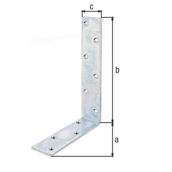 GAH Balkenwinkel ungleichschenklig 100x75x30 mm Stahl verzinkt 10 Stück