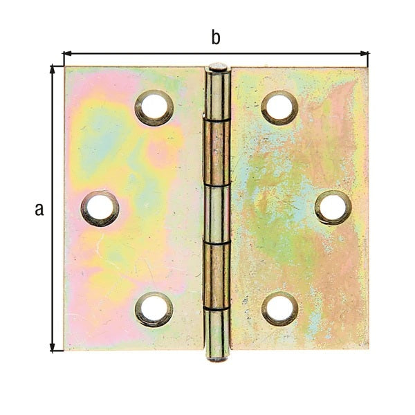 GAH Scharnier 64 x 64 mm sendzimirverzinkter Stahl quadratisch