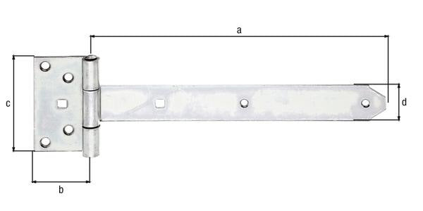 GAH Kreuzgehänge 192 x 45 mm Stahl galvanisch verzinkt dickschichtpassiviert