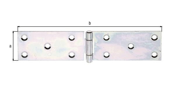 GAH Tischband Höhe 203 mm, Breite geöffnet 44 mm, Stahl sendzimirverzinkt