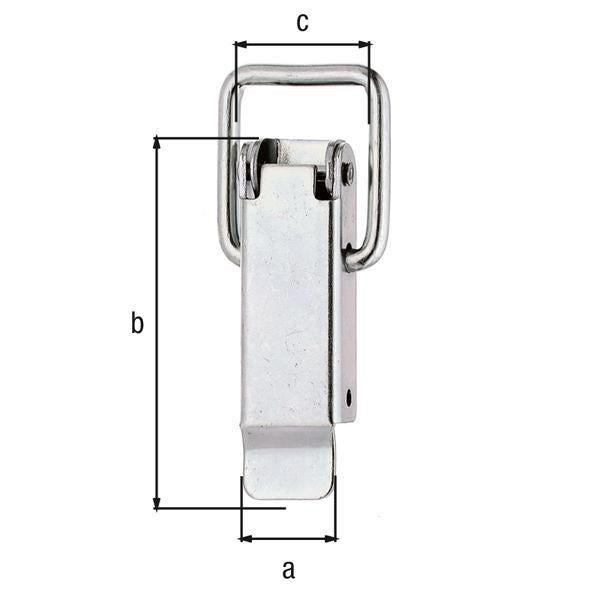GAH Kistenverschluss 49 x 13 mm Stahl galv. verzinkt dickschichtpassiviert