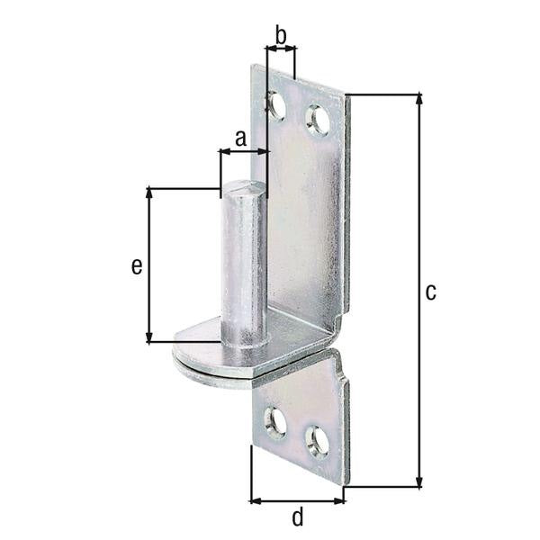 GAH Kloben DI auf Platte 13x11 mm – galvanisch verzinkt, dickschichtpassiviert