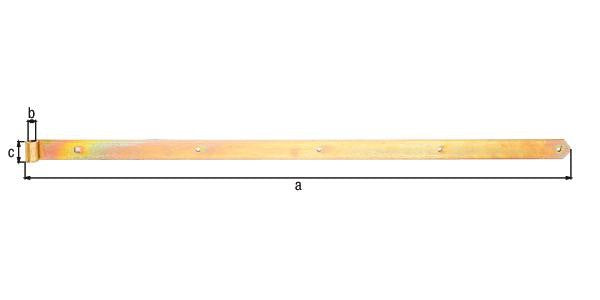 GAH Ladenband 400x10x30mm Stahl galvanisch verzinkt dickschichtpassiviert