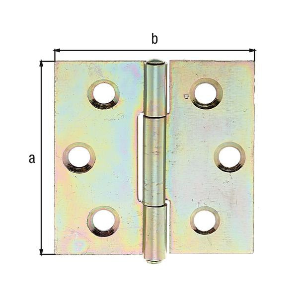 GAH Scharnier 64 x 64 mm sendzimirverzinkter Stahl quadratisch