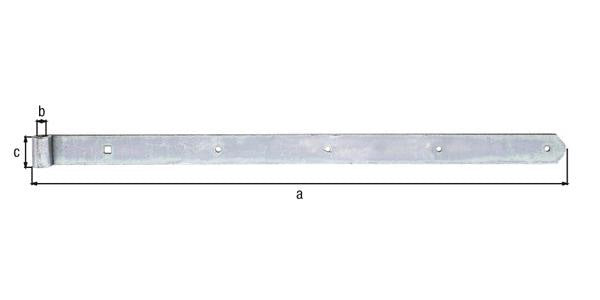 GAH Ladenband 400x10x30mm Stahl galvanisch verzinkt dickschichtpassiviert
