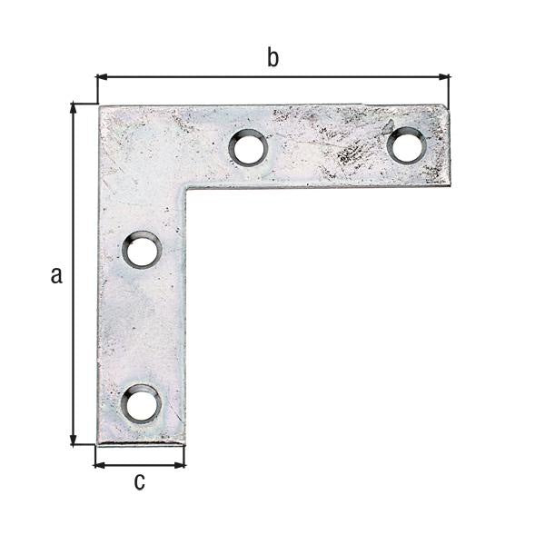 GAH Möbelwinkel 40 x 40 mm, Stahl sendzimirverzinkt