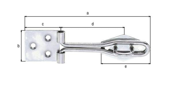 GAH Überfalle 93,5 mm Stahl galvanisch verzinkt – 10 Stück