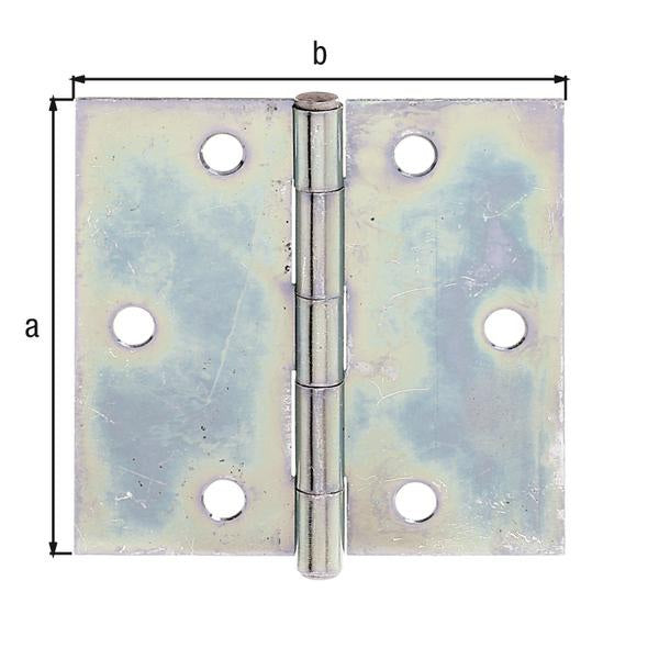 GAH Scharnier 100x100 mm sendzimirverzinkt Stahl 10 Stück