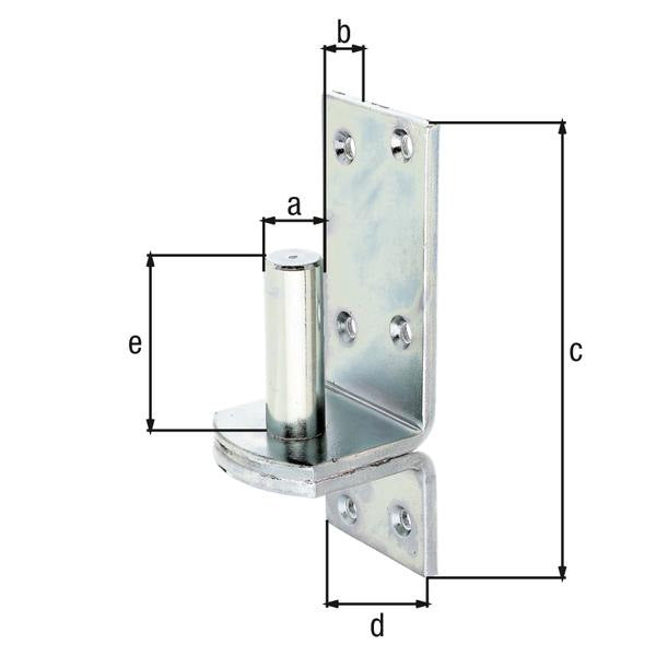 GAH Kloben DI auf Platte 13x11 mm – galvanisch verzinkt, dickschichtpassiviert