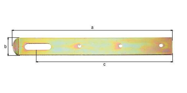 GAH Überfalle 250 x 30 mm Stahl galvanisch verzinkt dickschichtpassiviert – 10 Stück