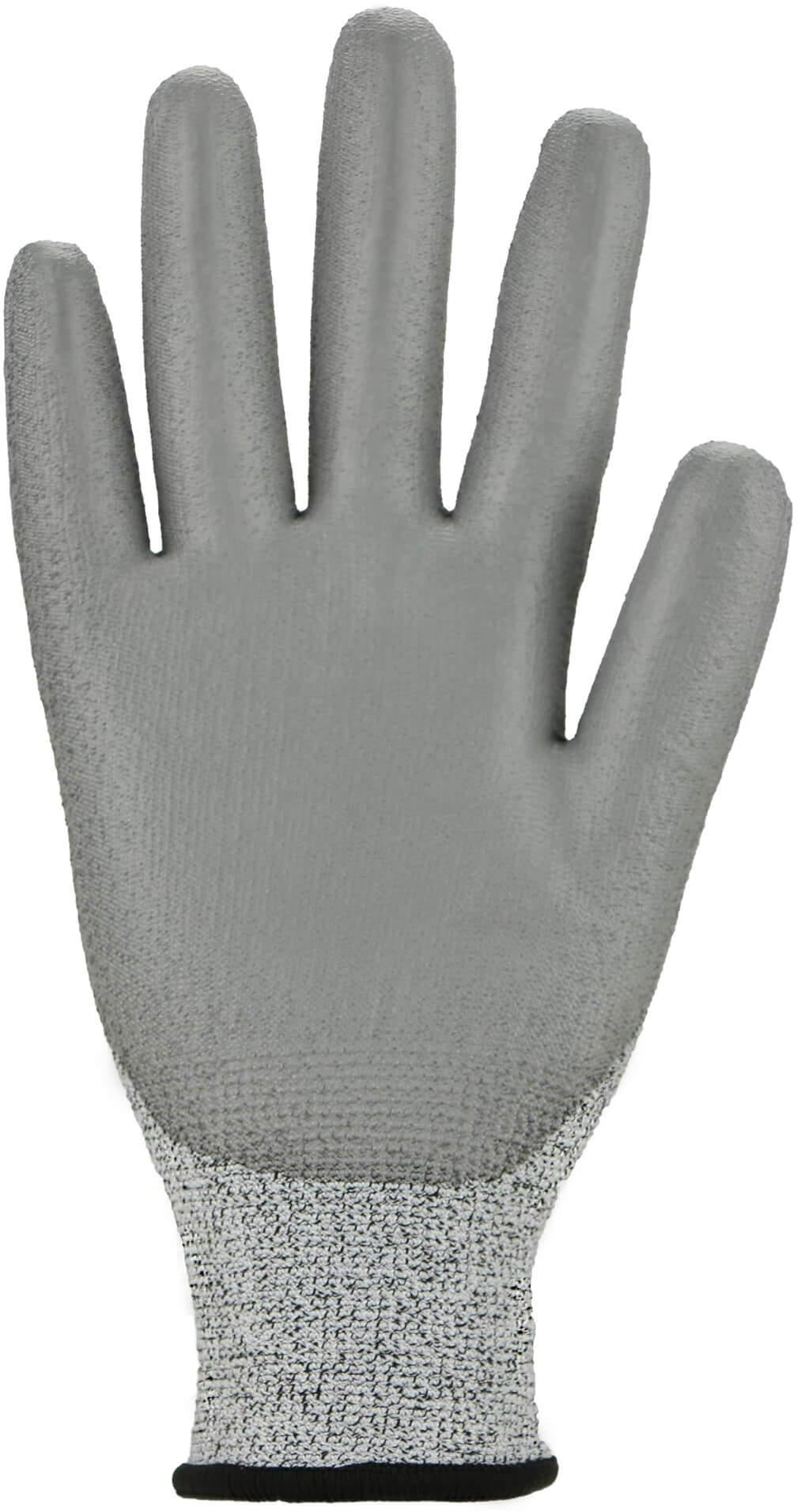 ASATEX Schnittschutzhandschuhe Gr.8 grau EN 388 PSA II – 10 Paar, PU-beschichtet, Level B